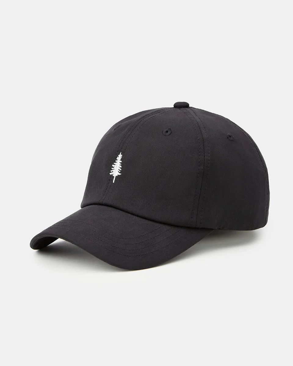 Tree Embroidery Tencel Peak Hat