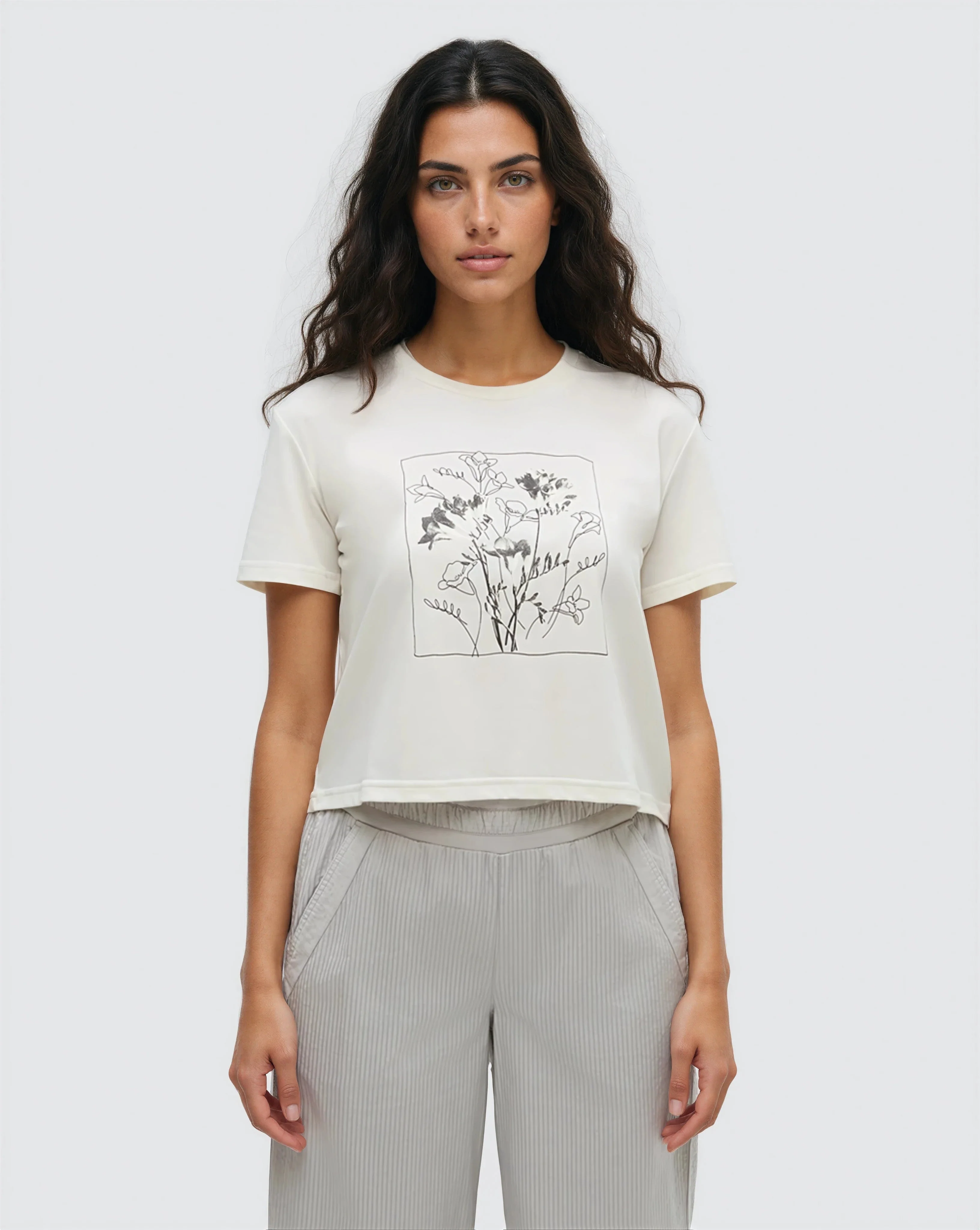Floral Crop T-Shirt