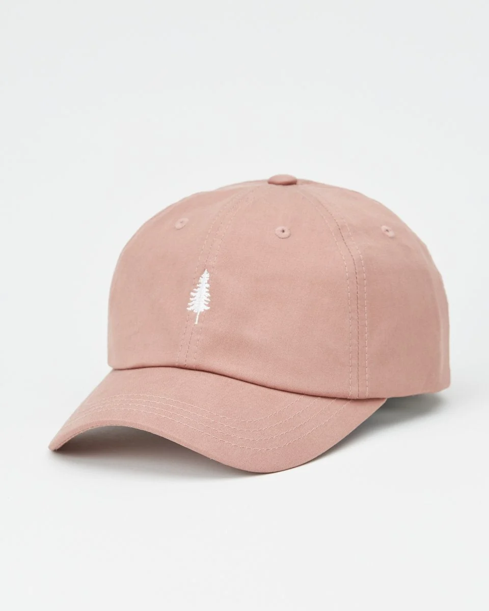 Tree Embroidery Tencel Peak Hat