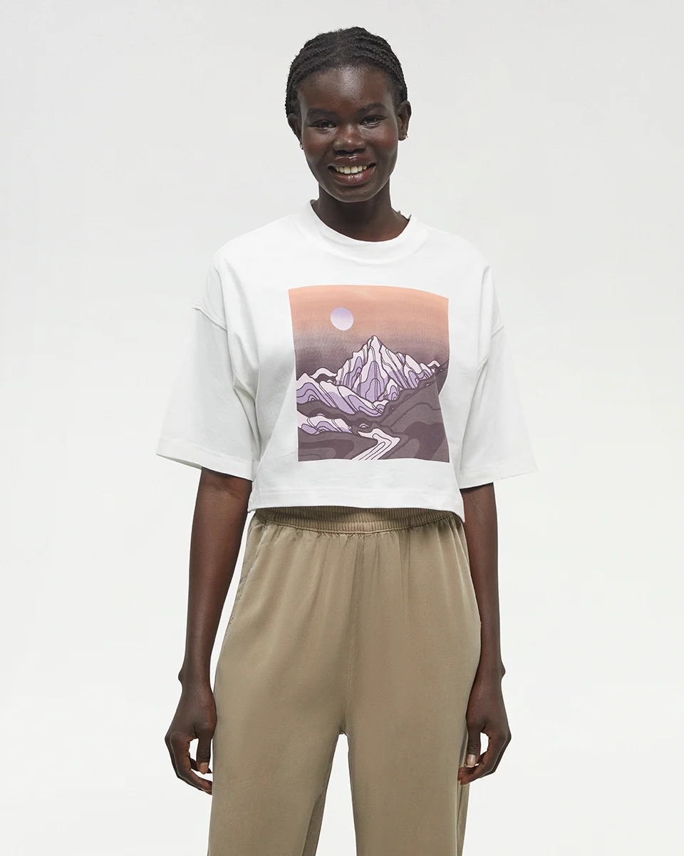 Emerald Edge Oversized Crop T-Shirt